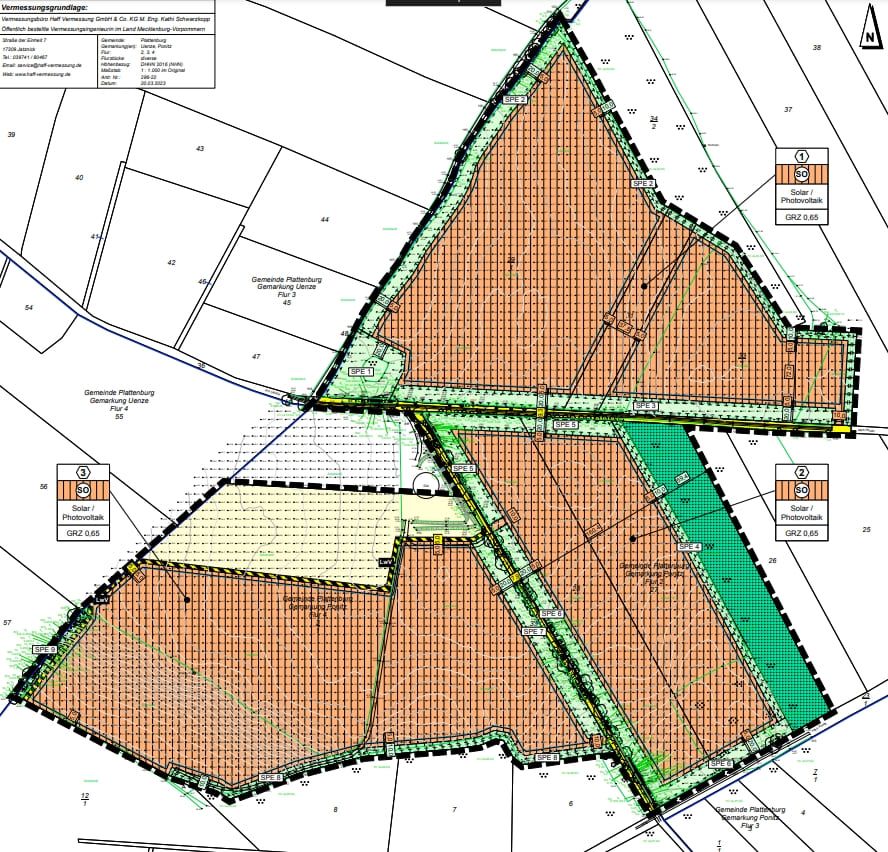 Gemeinde Plattenburg – Bebauungsplan