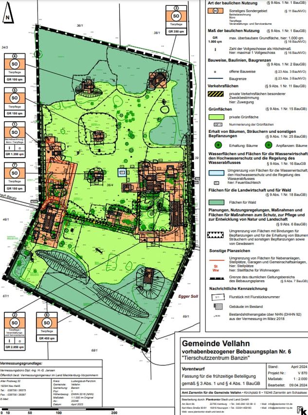 Gemeinde Vellahn – Bebauungsplan